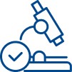 Support regulatory investigations Icon of a microscope with a checkmark, representing tools that support regulatory investigation processes.